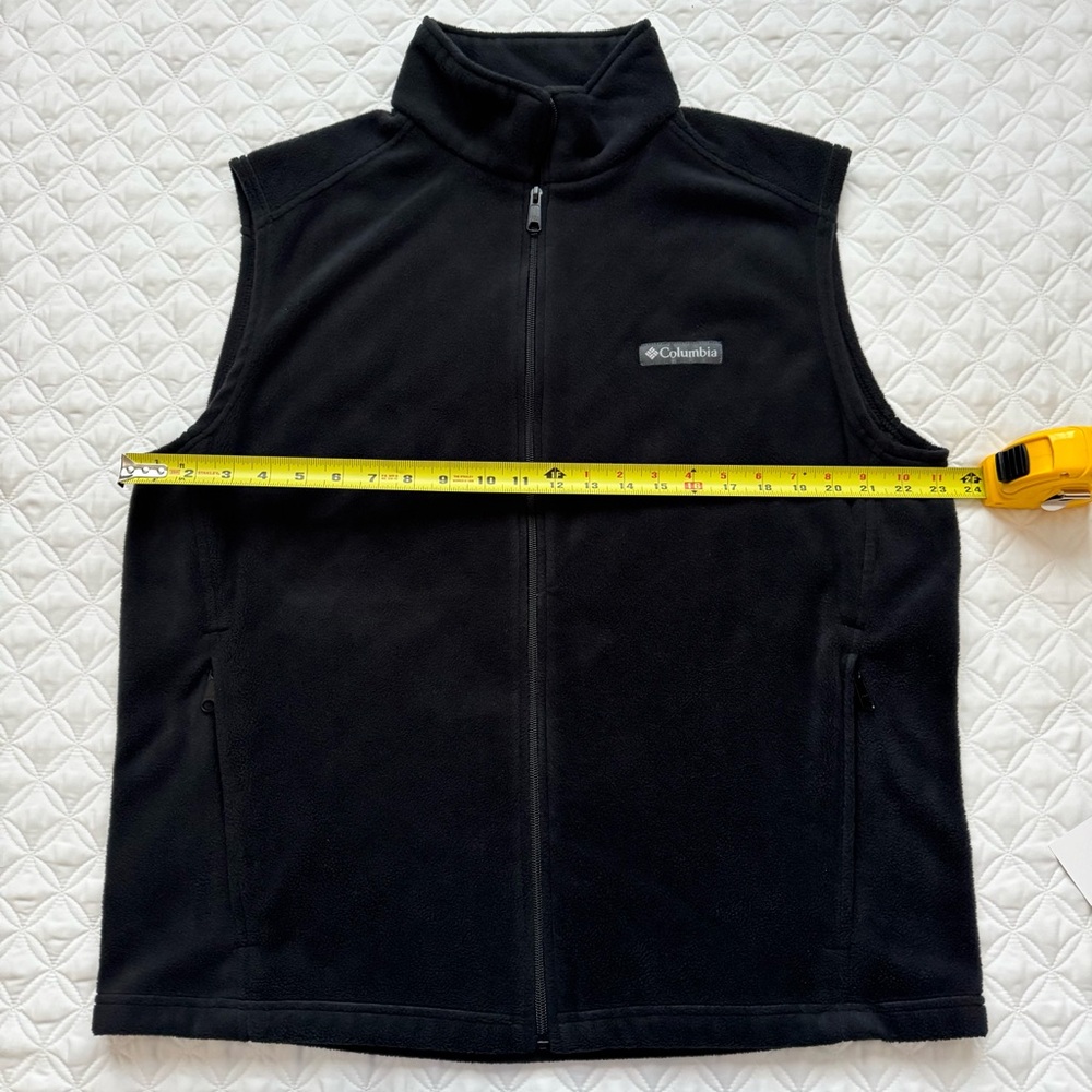Columbia Men's Steens Mountain Fleece Vest With Zipper Pockets Black Size L - Picture 7 of 11